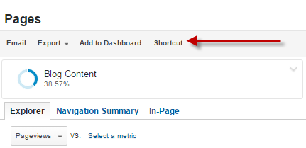 shortcut button