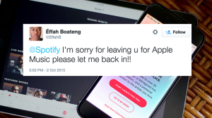 React: Spotify Wounds Apple Music After Free Trial, But The War’s Not Over