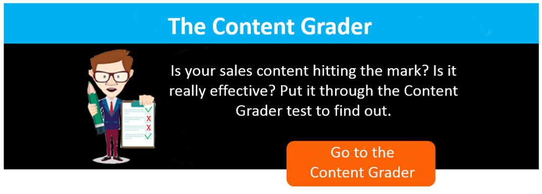 The Value Shift Sales Content Grader