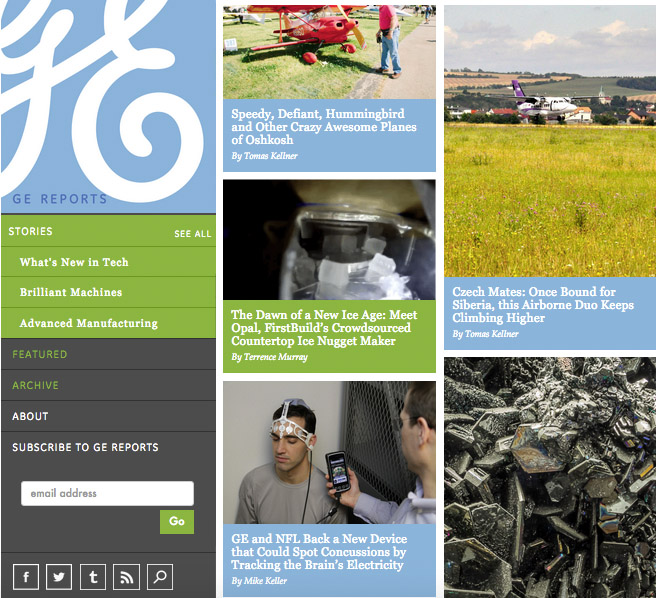 2 General Electric Blog Screenshot
