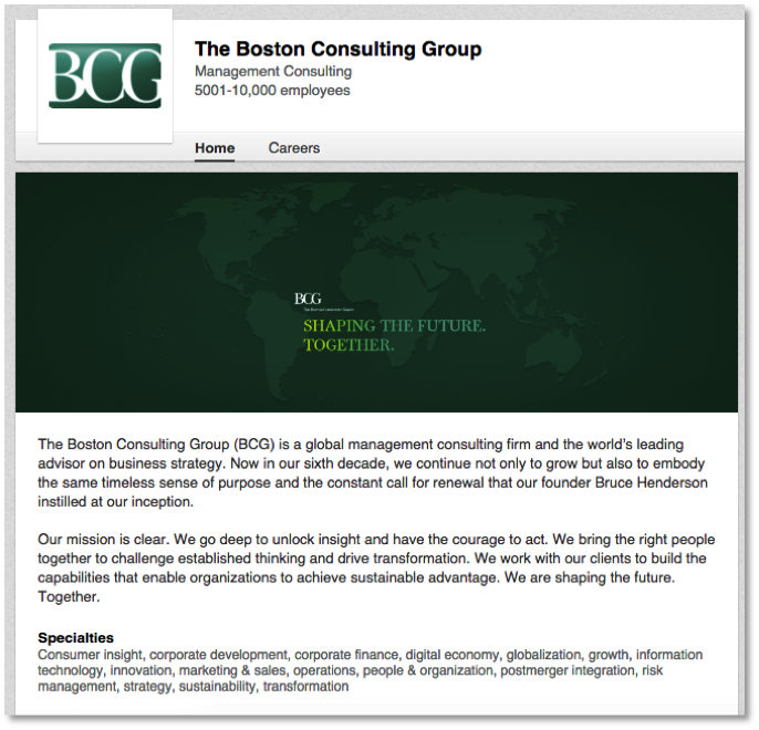 B2B LinkedIn Marketing - Boston Consulting Group