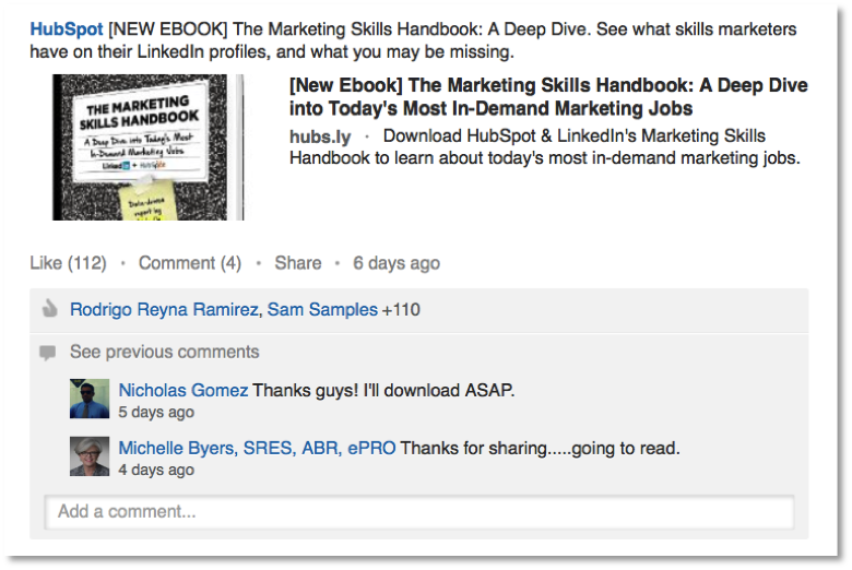 B2B LinkedIn Marketing - Hubspot