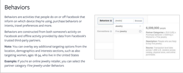 Behaviors example for how to promote your quizzes on Facebook