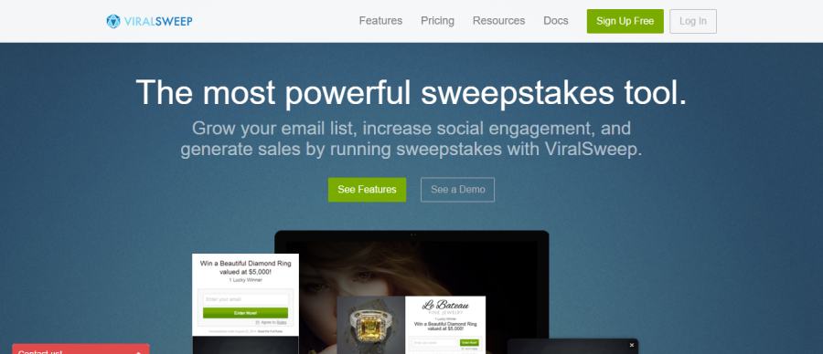 Create Sweepstakes and Giveaways   ViralSweep
