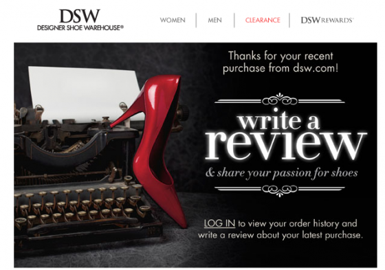 DSW-order-confirmation-email-reviews
