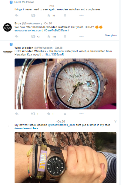 Twitter-keyword-wooden-watches
