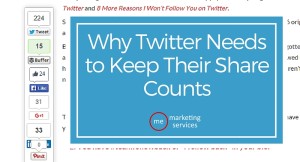 Why Twitter Needs to Keep Their Share Counts
