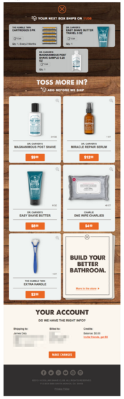 dollarshaveclub-upsell-order-confirmation-email