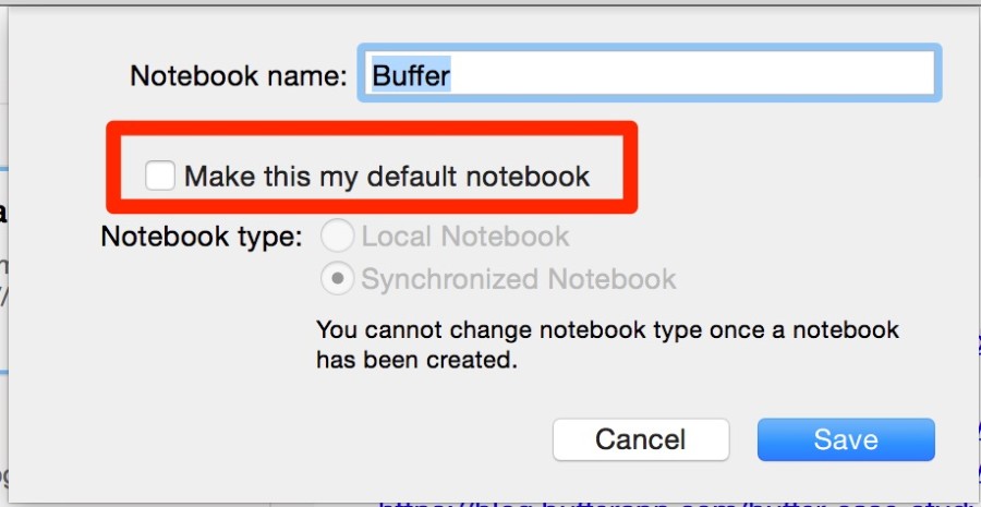 evernote default notebook 02