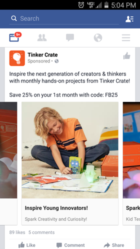 Facebook ad tips Carousel ads