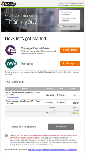 godaddy-upsell-order-confirmation-email1