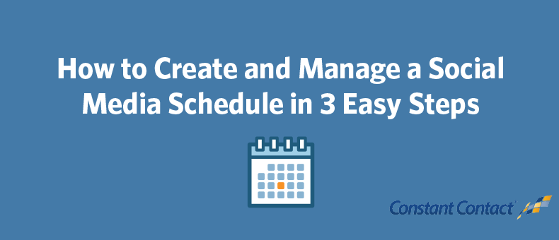social media schedule image