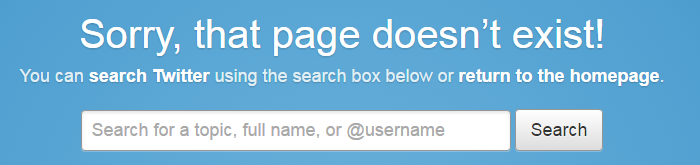 Broken Link to Twitter
