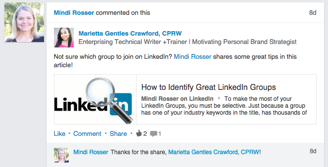 LinkedIn Group Mentions: 12 Changes Coming Soon To Your LinkedIn Groups, by Mindi Rosser of The Conversion Company