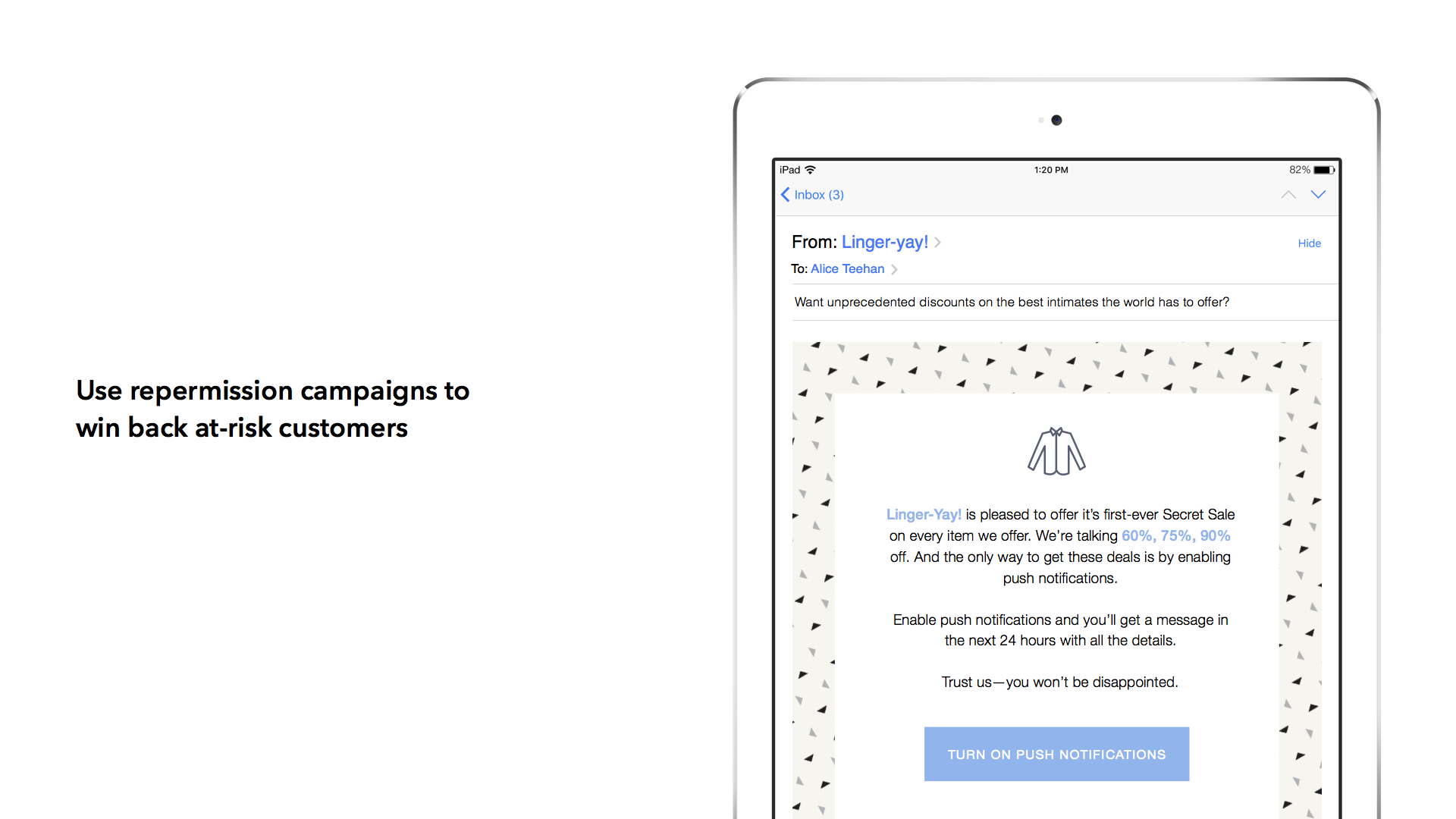 Use repermission campaigns to win back customers