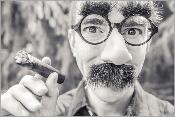 Big moustache and cigarette to make your content marketing go viral