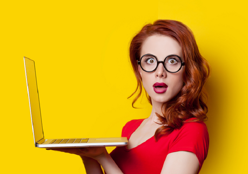 Social media Marketing girl
