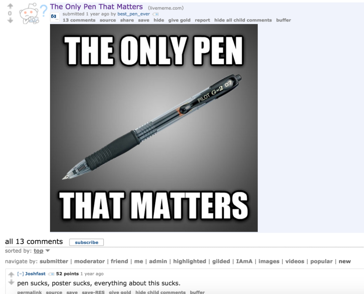 The Only Pen That Matters