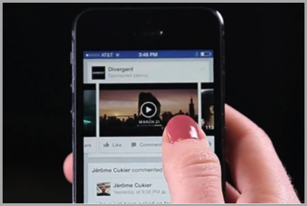 Facebook on mobile for mobile video advertising