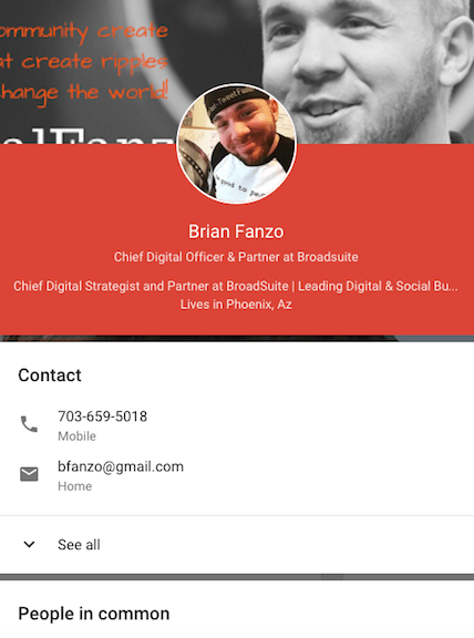 Google Plus Profile