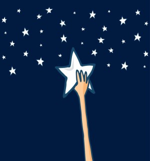 Martha Spelman Hand Reaching for Stars to illustrate Are You Ready for a Better Business in 2016?