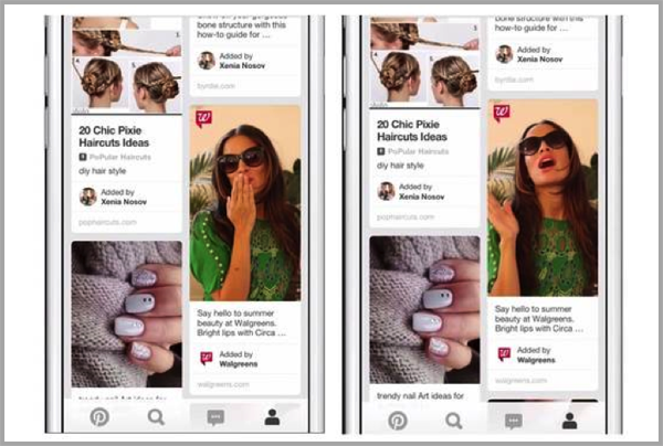 Pinterest for mobile video advertising