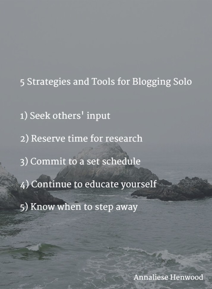 5 Strategies and Tools for Blogging Solo | Online Sales Guide Tips