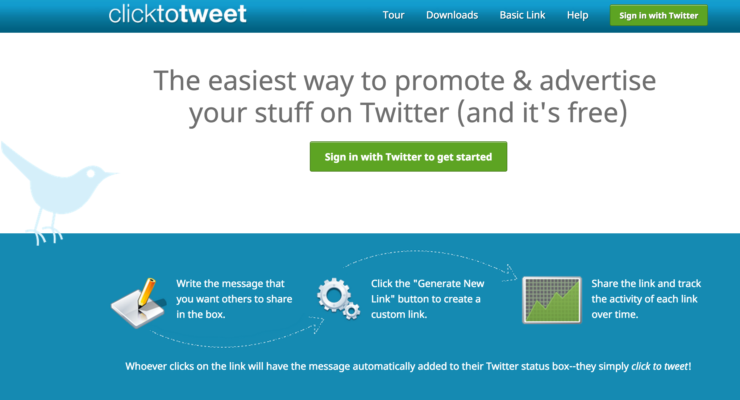 click to tweet screenshot