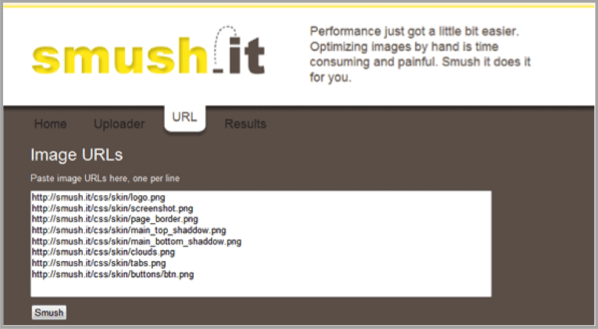 Smush.it blogging tools for custom content