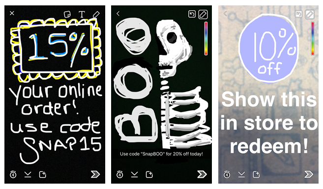 coupons on snapchat image