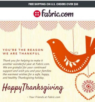 fabric happy thanksgiving
