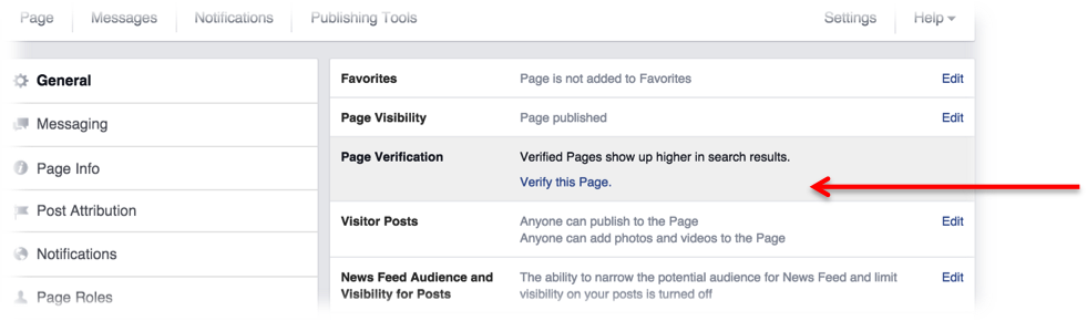 facebook verification badge