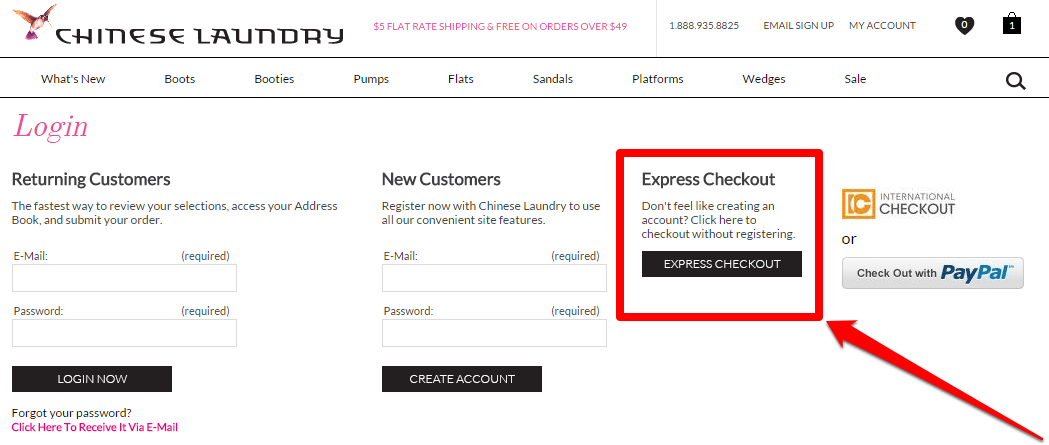 ecommerce express checkout