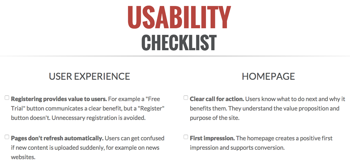 web-usability-checklist