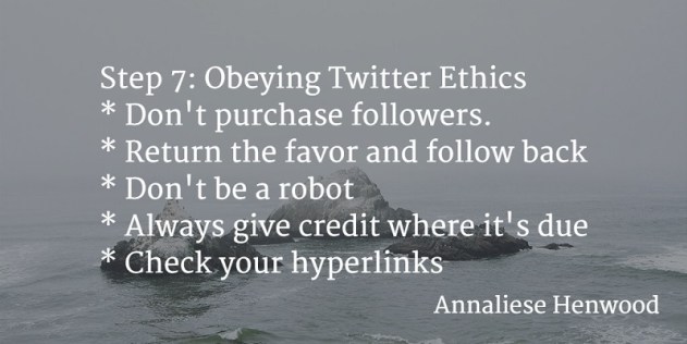 Twitter marketing: obeying Twitter ethics