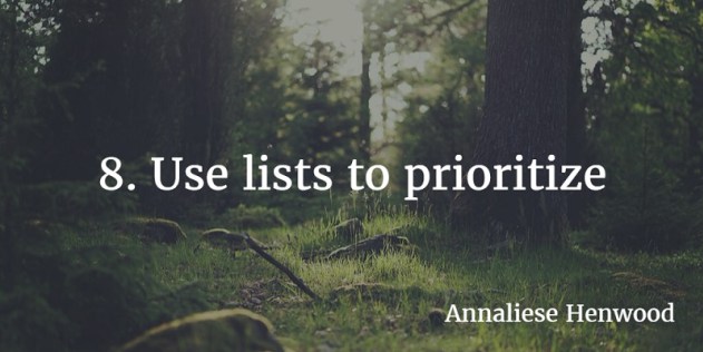 Workplace Productivity Tips: Lists
