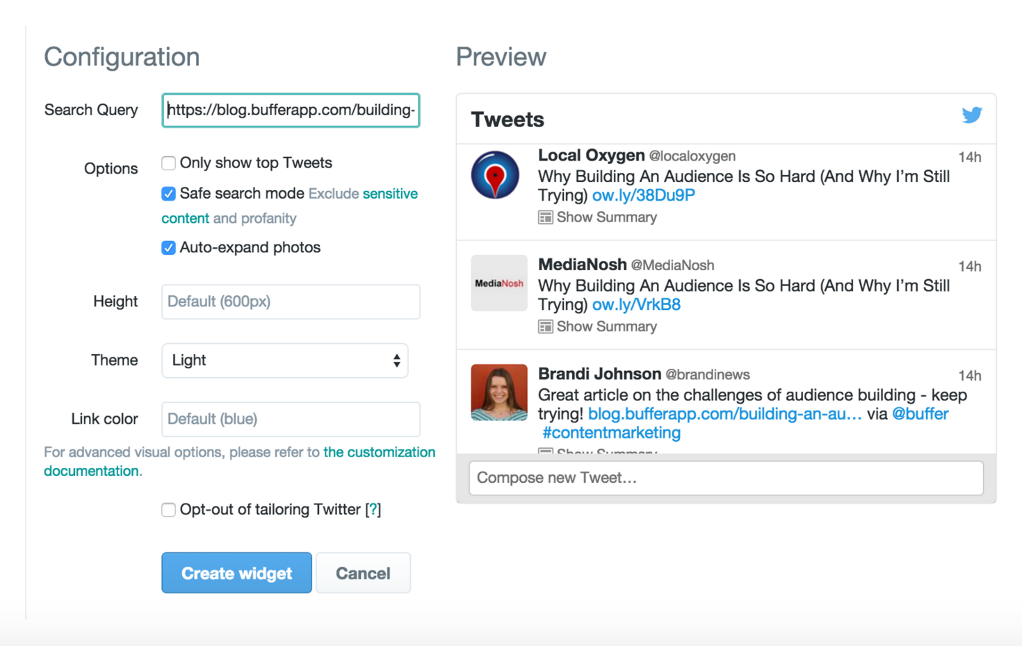 Embed search