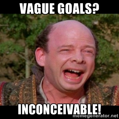 Vague goals are inconceivable