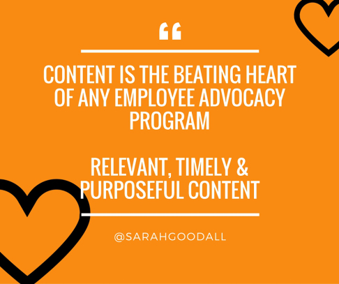 content beating heart employee advocacy