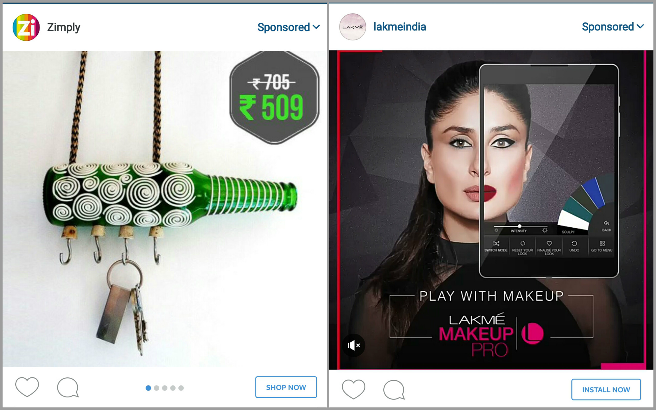 emerging and established brands promoting on instagram