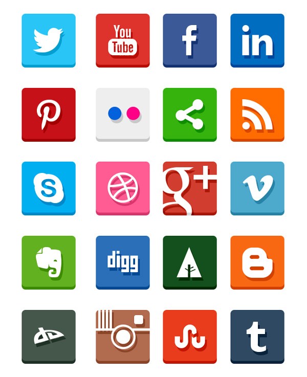 50+ Free, High-Quality Social Media Icon Sets (Something for 