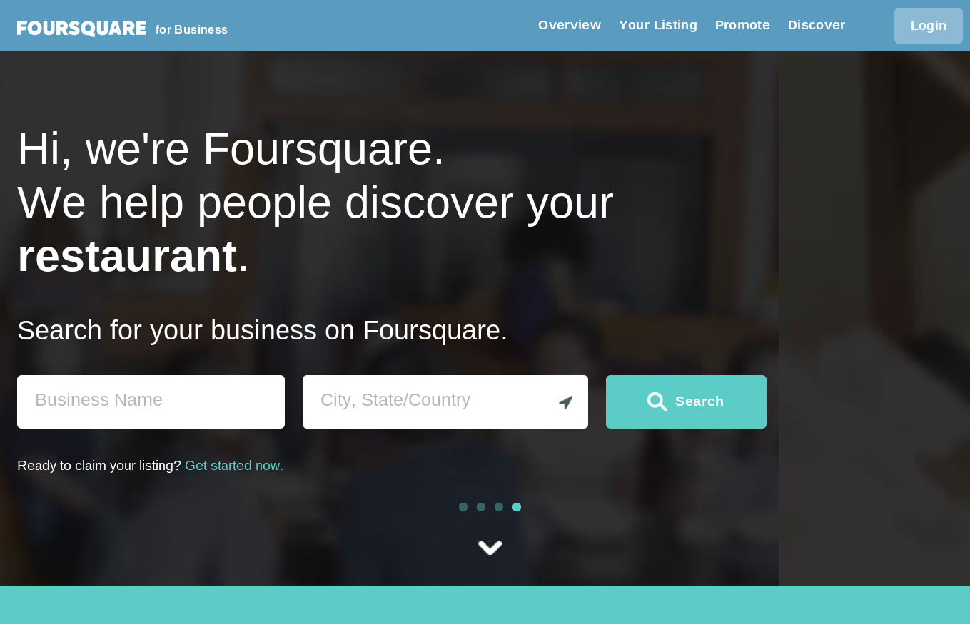 Submitting your business to directories like Foursquare will help boost your search engine rankings.