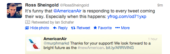 American Airlines Bad Twitter Auto Response