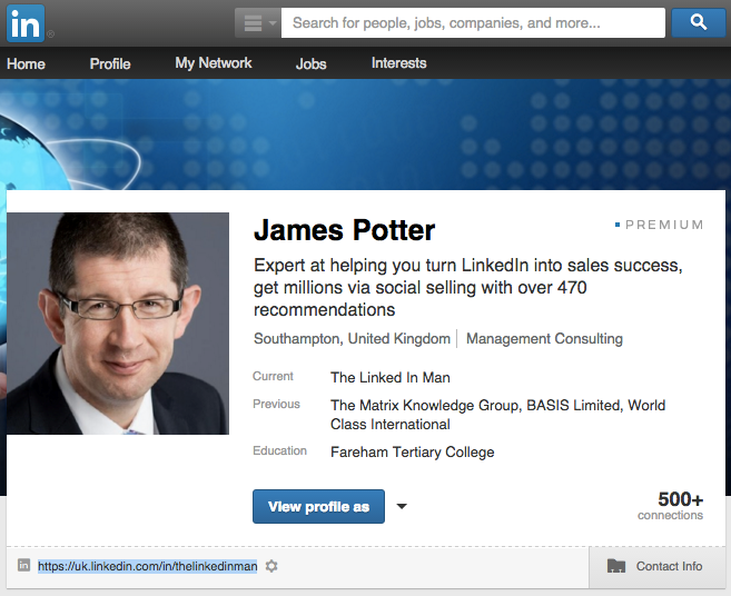 Blog James Potter profile