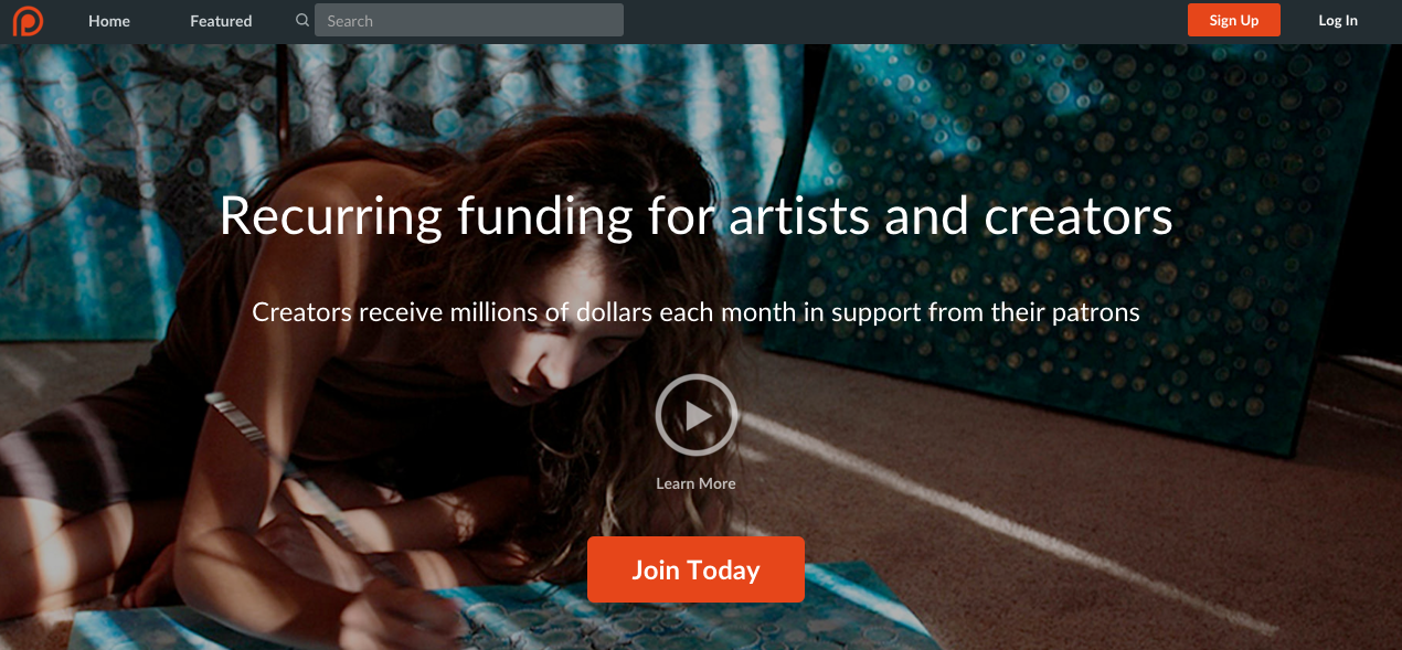 Patreon, a very cool funding site to allow you to get ongoing funding for your creative efforts.