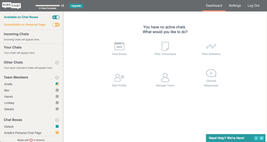 Pure Chat Screen Shot