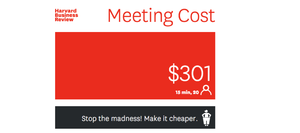 Calculate how much ineffective sales meetings can cost you. 