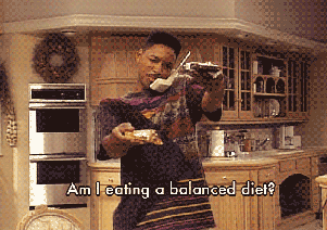 fresh prince balanced diet gif