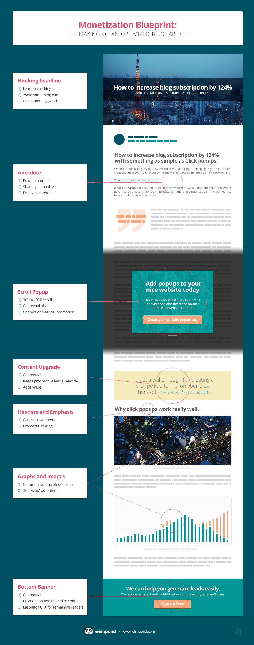 how to monetize your blog infographic
