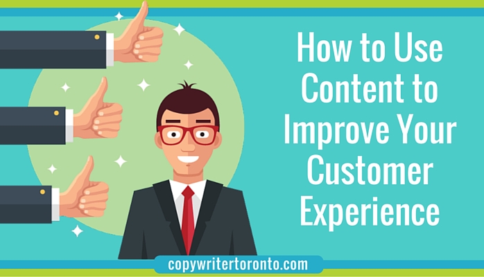 Happy customer with thumbs up and header How to Use Content to Improve Your Customer Experience 
